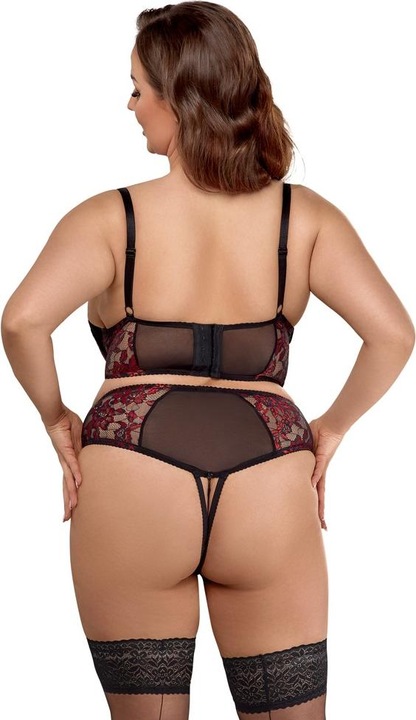 Produktbild Cottelli Collection BH Set schwarz/rot 95C/2XL (95 C)