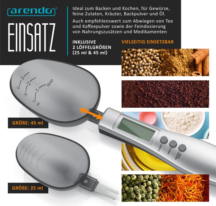 Actual product image Arendo Spoon scales