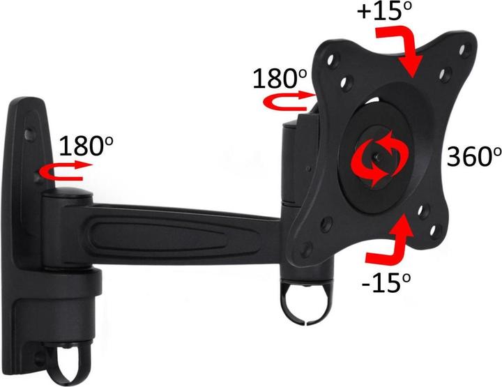 Produktbild Multibrackets Flexarm 360 II (Wand, 15 kg, 15" - 32")