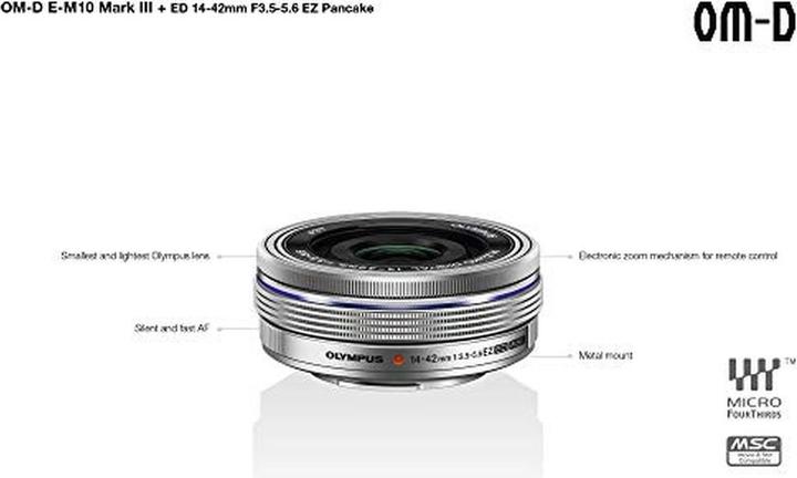 Productafbeelding Olympus OM-D E-M10 III Kit (14 - 42 mm, 16.10 Mpx, Micro Vier Derde)
