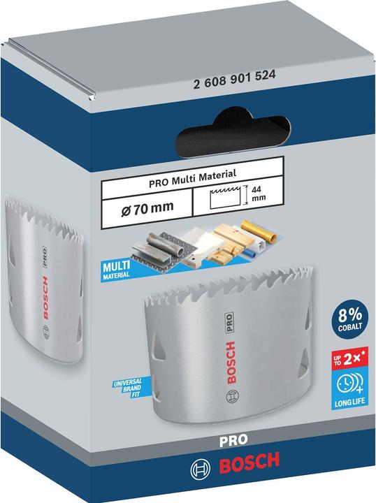 Productafbeelding Bosch Professional Zubehör PRO Multimateriaal gatenzaag, 70 mm, met schroefdraad (70 mm)
