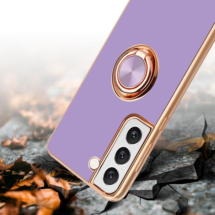 Actual product image Cadorabo Case for Samsung Galaxy S22 PLUS in TPU with camera protection and ring LM089 Style (Samsung Galaxy S22+)