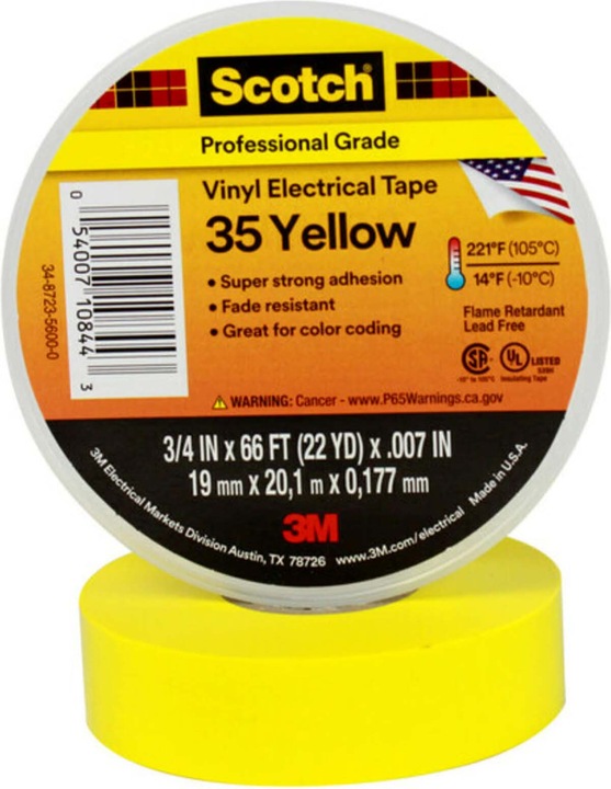 Immagine prodotto Scotch 35 Vinyl Elektro-Isolierband (19 mm)