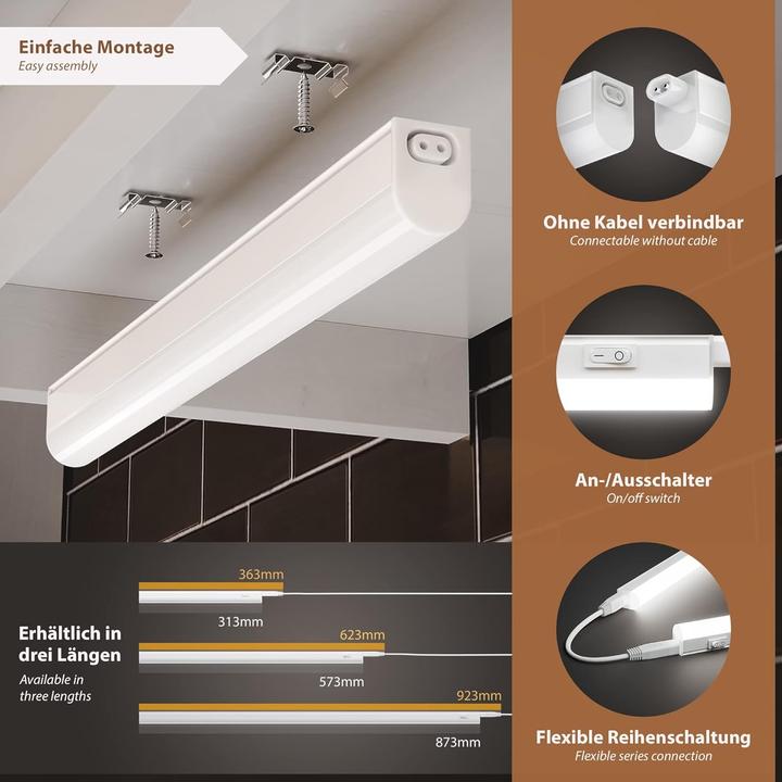 Produktbild Parlat LED Unterbau-Leuchten Rigel Set (2 Stück, 57,3cm) (880 lm)