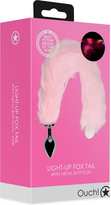 Produktbild Ouch! Light-up Fox Tail with Metal Butt Plug