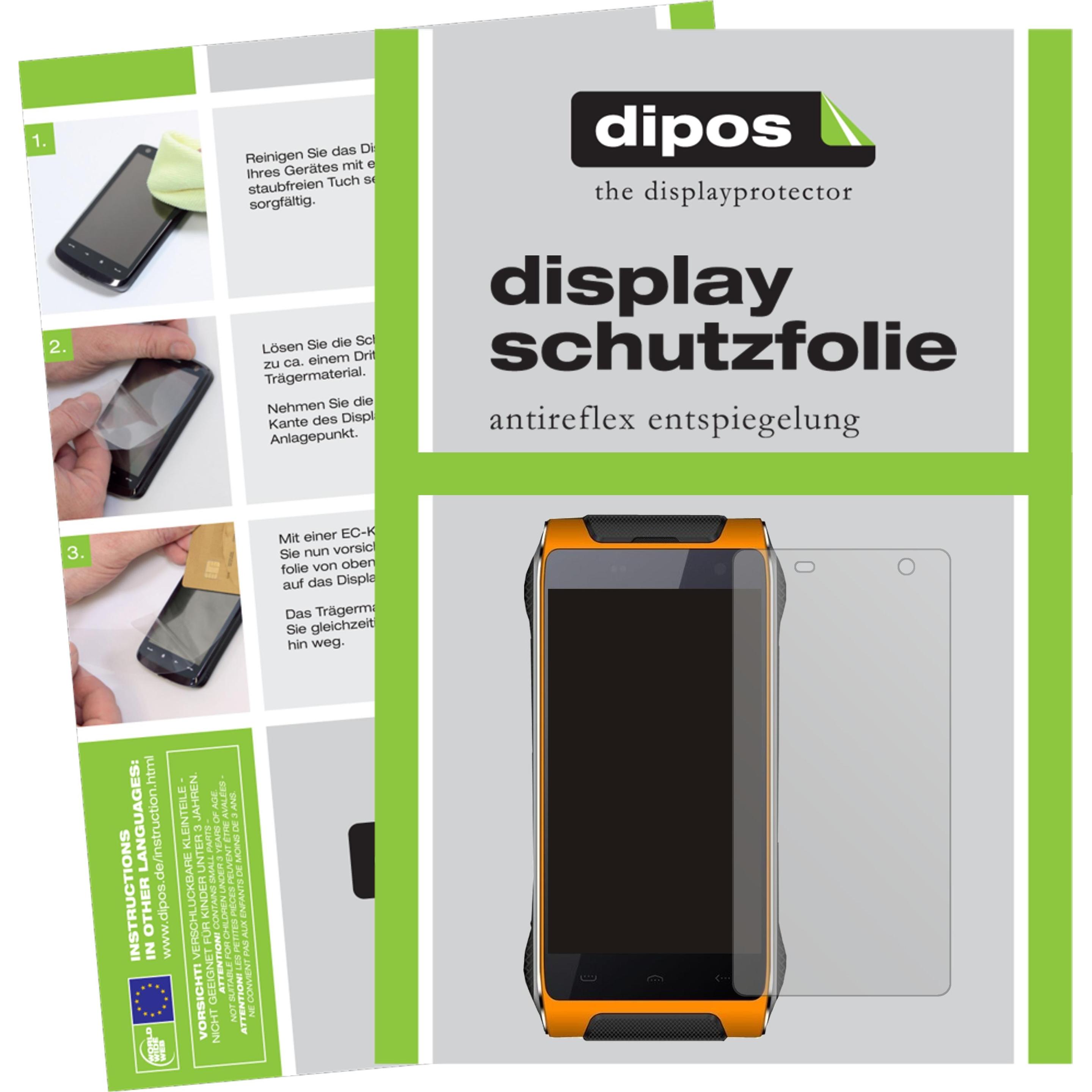 Dipos Displayschutzfolie Antireflex (1 Stück, Homtom HT20 Pro), Smartphone Schutzfolie, Transparent