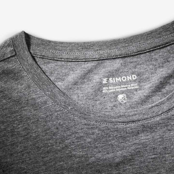 Produktbild Simond Merinoshirt Herren kurzarm Lyocell - Merino Fresh grau (L)