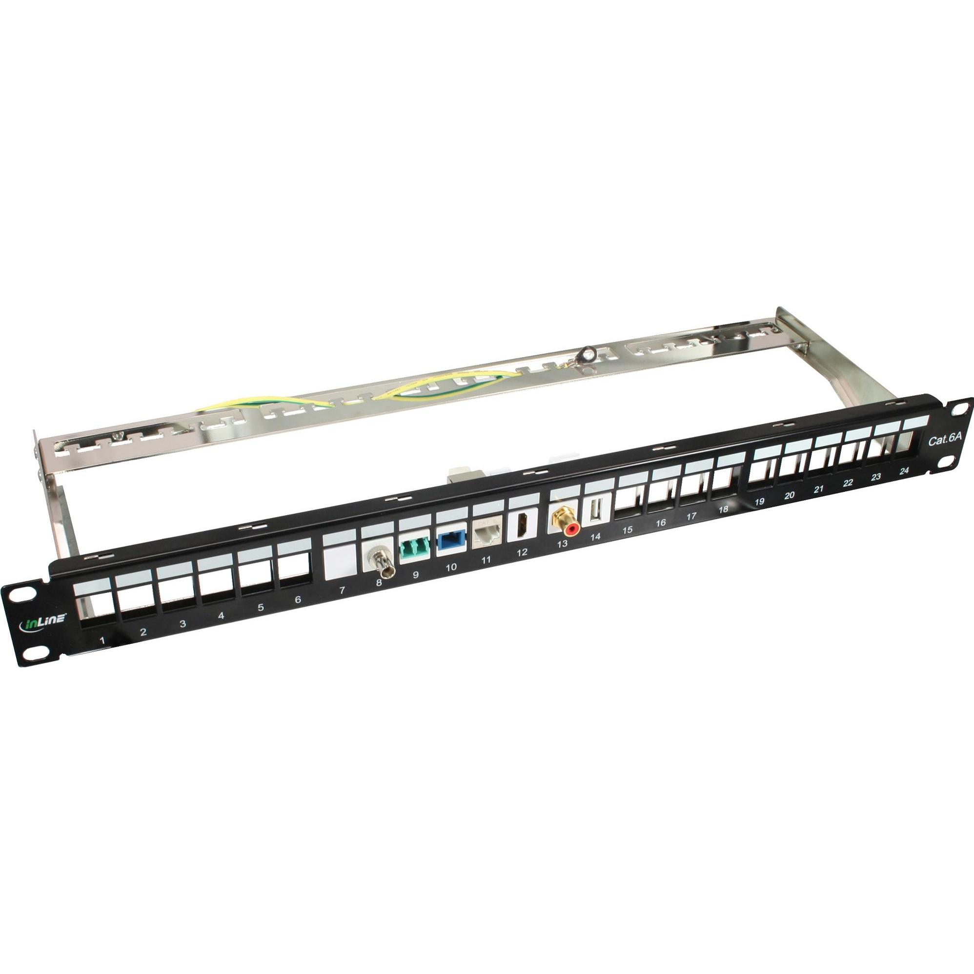 Thumbnail - InLine RJ45 Buchse / Buchse Einsatz gewinkelt 90° (Patch Panel), Netzwerk Zubehör