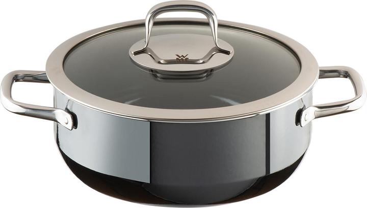 Immagine prodotto WMF Teglia nera per arrostire (18 cm, Padella per friggere, Acciaio inossidabile)