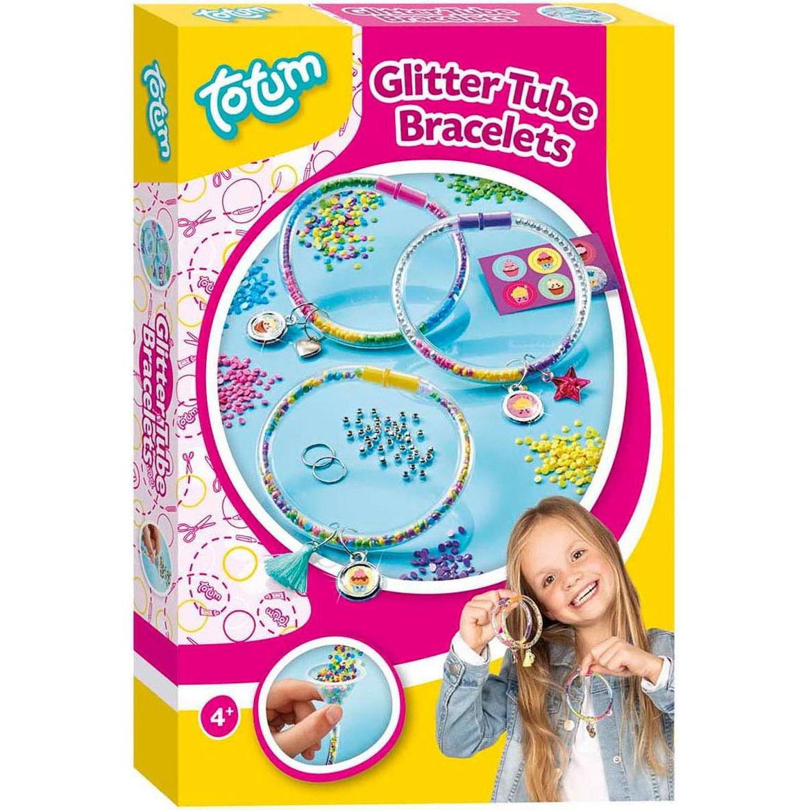 Totum Herstellung von Glitter Tubes Armbändern