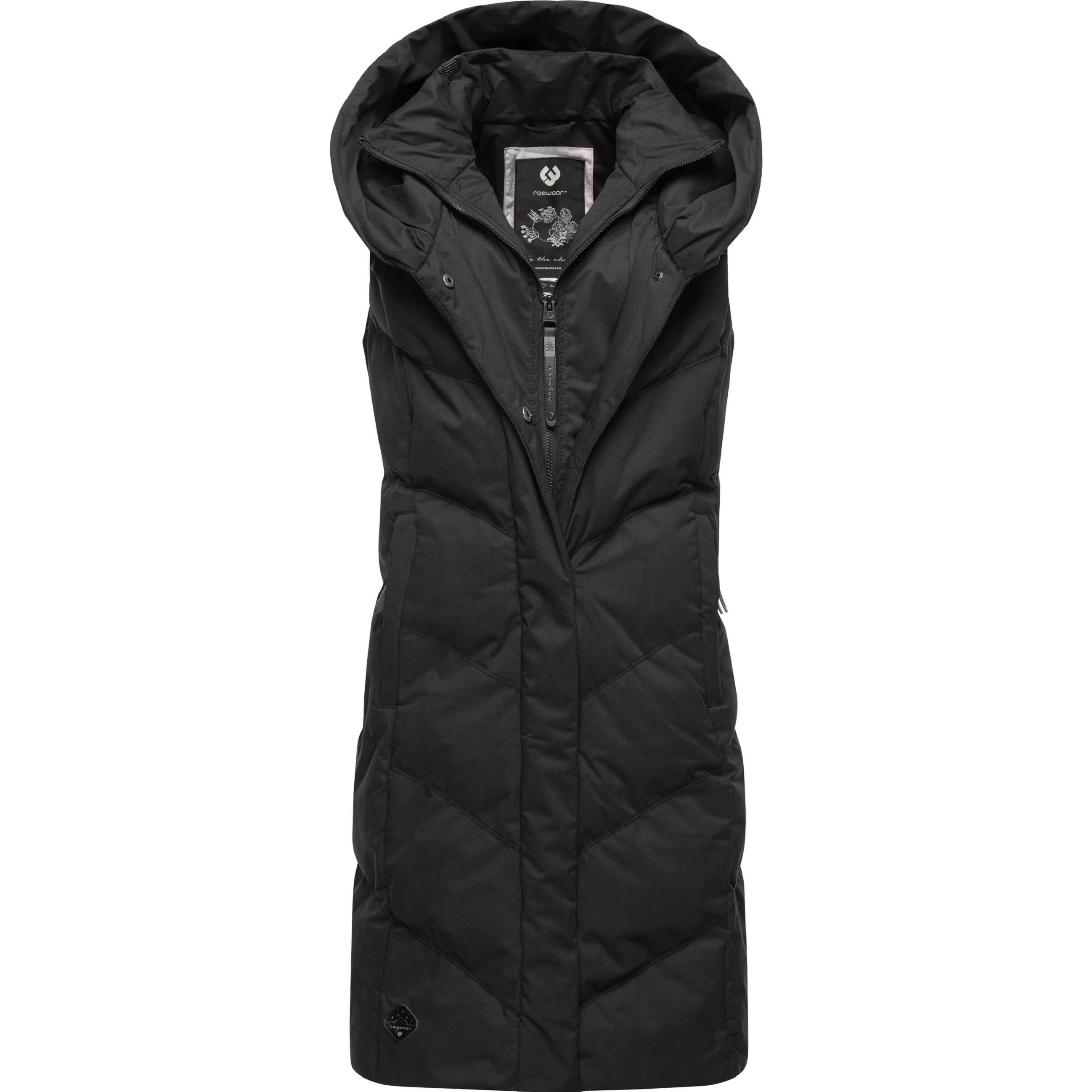 Ragwear, Damen, Weste, Natalka Vest, Schwarz, (XXL)