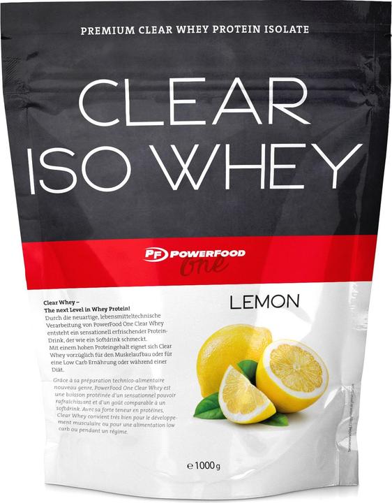 Produktbild Powerfood Clear Iso Whey (Zitrone, 1 Stk., 1000 g)