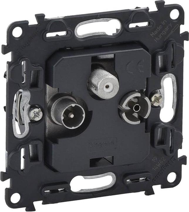 Actual product image Legrand Valena Life insert INMATIC TV-R-SAT feed-through socket 753065 (Plug socket)