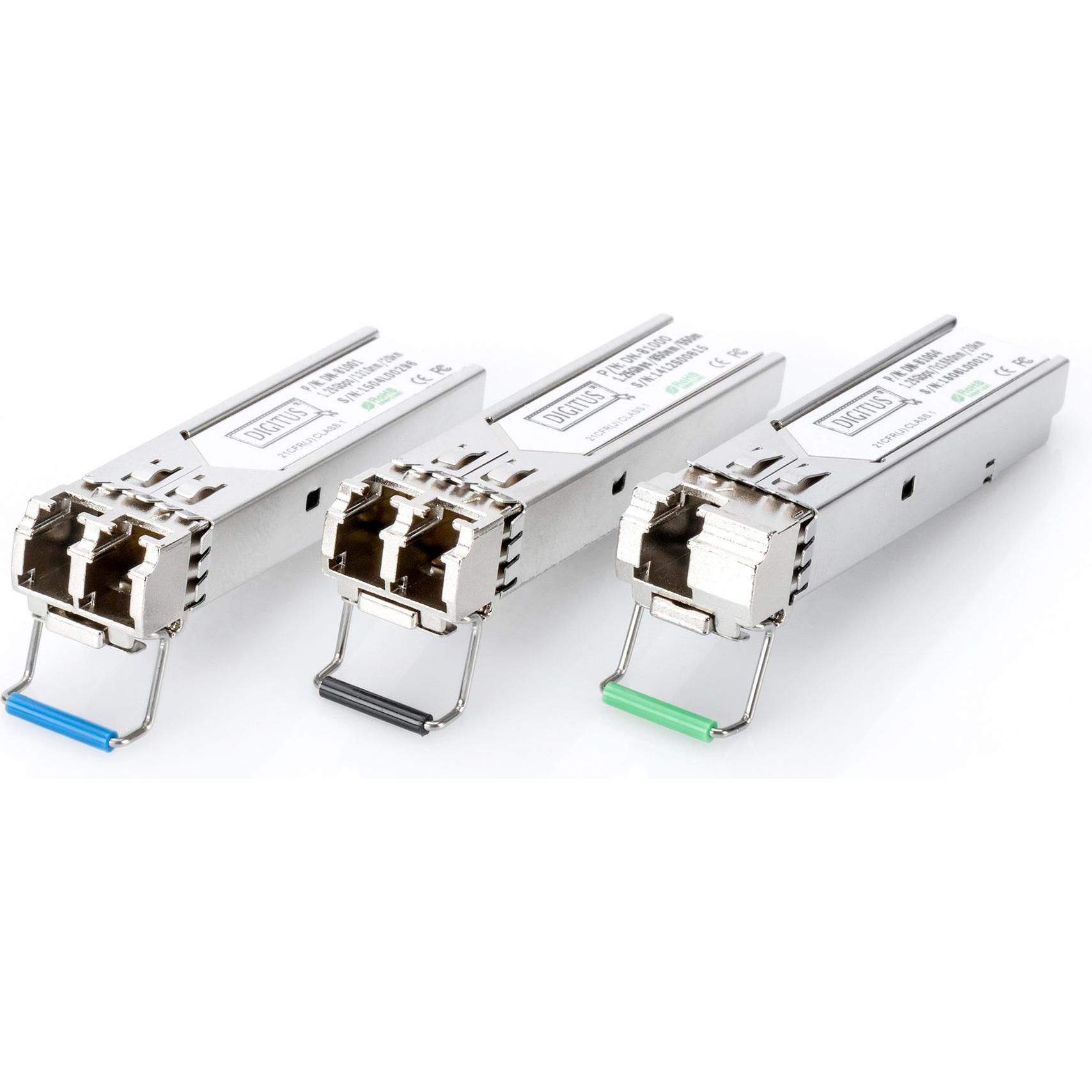 Thumbnail - Digitus mini GBIC (SFP) Module, 20km, Transceiver, Silber