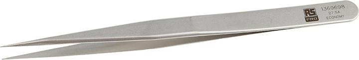 Immagine prodotto RS PRO Pinzetta in acciaio inossidabile resistente all'acido, punta extra fine, a punta, 135 mm