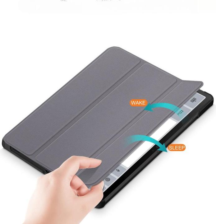 Actual product image Cover-Discount Galaxy Tab S9+ - Tri-fold Smart Case grey (Galaxy Tab S9+, Galaxy Tab S10+)