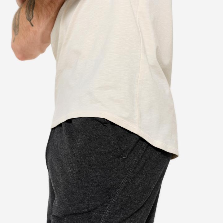 Produktbild Kimjaly Yoga T-Shirt Herren weich - leinenbeige (XXL)