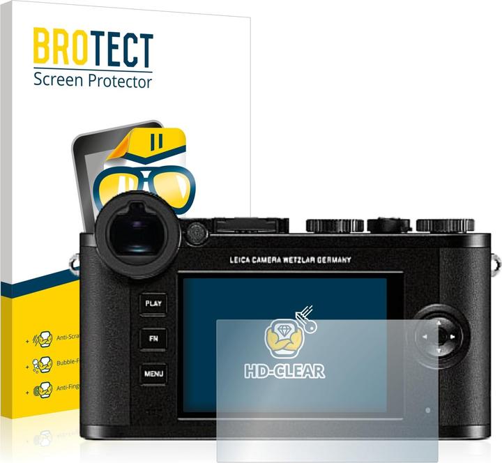 Pellicola Protettiva Brotect Per Fujifilm X-S20 – 2 Pezzi, Trasparente HD, Anti-Impronta, Anti-Graffio – Made In Germany, Facile Installazione Senza Bolle - 4