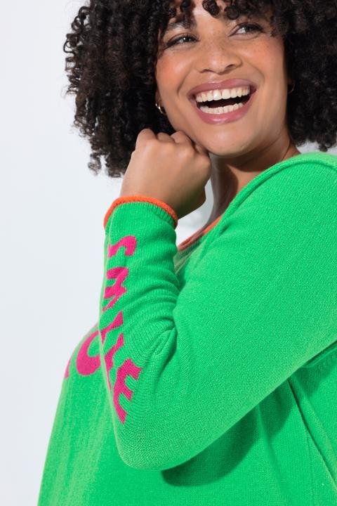 Immagine prodotto Angel of Style Maglione dal taglio dritto con scritta e orli non rifiniti (50, 52)
