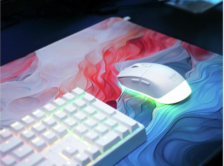 Produktbild CHERRY xtrfy M50 White Wireless Mouse (Kabellos, Kabelgebunden)
