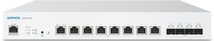 Actual product image Sophos CS210-8FP - switch - managed - 8 x 100/1000/2.5G (PoE++) + 4 x 1 Gigabit / 10 Gigabit SFP+ - (8 ports)