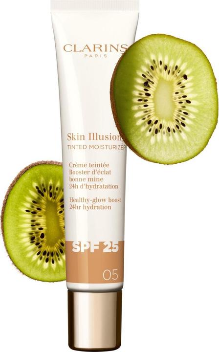 Actual product image Clarins Skin Illusion - Getönte Feuchtigkeitscreme Spf25 05 (Sun cream face, SPF 25, 40 ml)