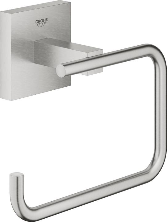 Immagine prodotto Grohe Porta rotolo di carta igienica Start Cube QuickFix, senza coperchio, adesivo, supersteel