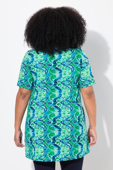Produktbild Ulla Popken Longshirt, A-Linie, Rundhals, Halbarm, Taschen (50, 52)