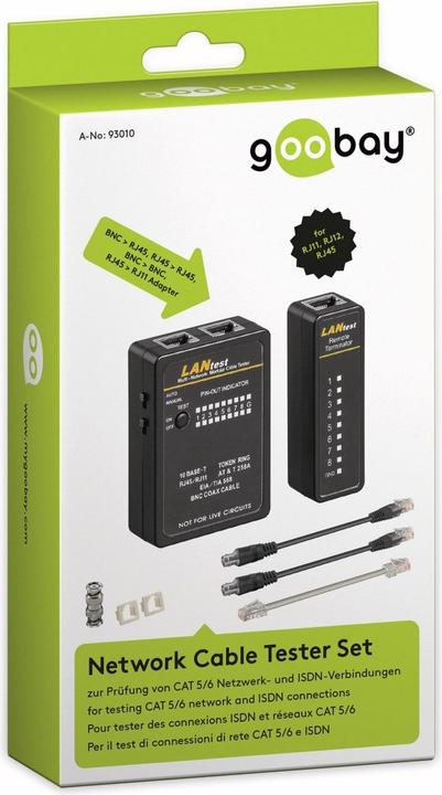 Image du produit Goobay Jeu de testeurs de câbles de réseau