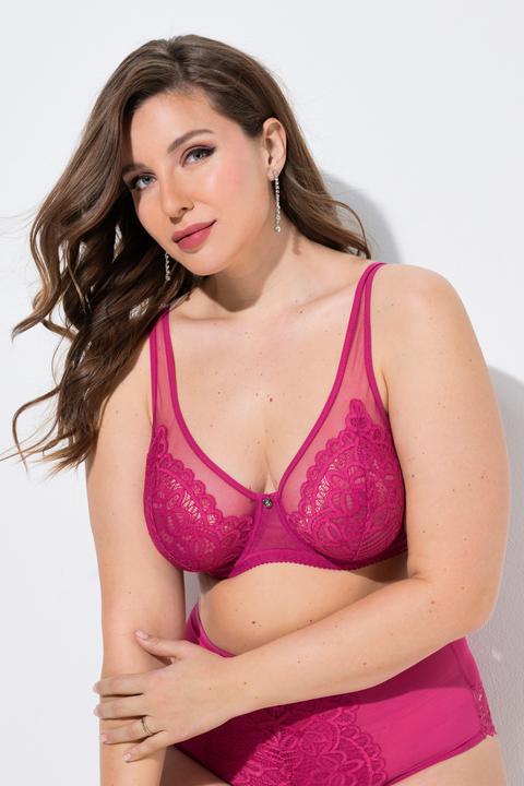 Produktbild TruYou Bügel-BH, Spitze, Mesh-Träger, Cup B - E (Einzelpack, 85 E)