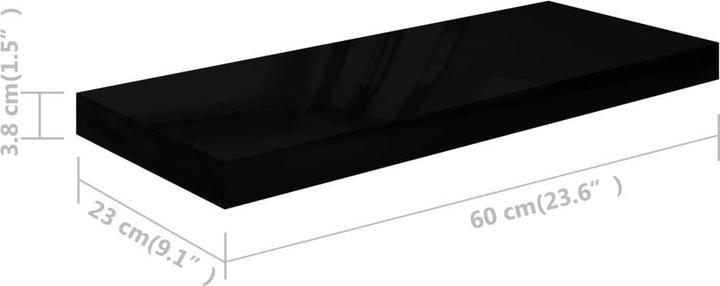 Actual product image vidaXL Wandregal (23.50 x 60 x 4 cm)