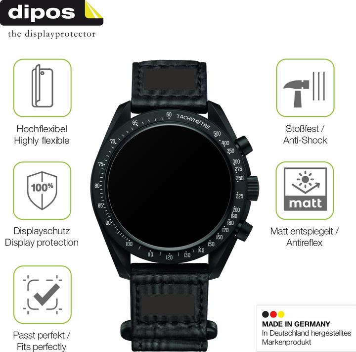 Produktbild Dipos Full Cover Schutzfolie Matt (Omega x Swatch Speedmaster Moonswatch)