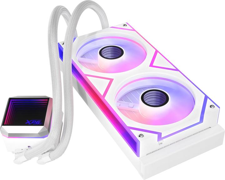 Actual product image Adata WAK XPG LEVANTE II 240 (2*120mm ARGB Fan) weiss retail
