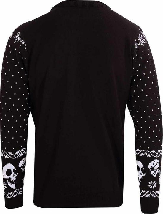 Actual product image Universal Textiles Unisex Adult Skulls Knitted Sweatshirt (L)