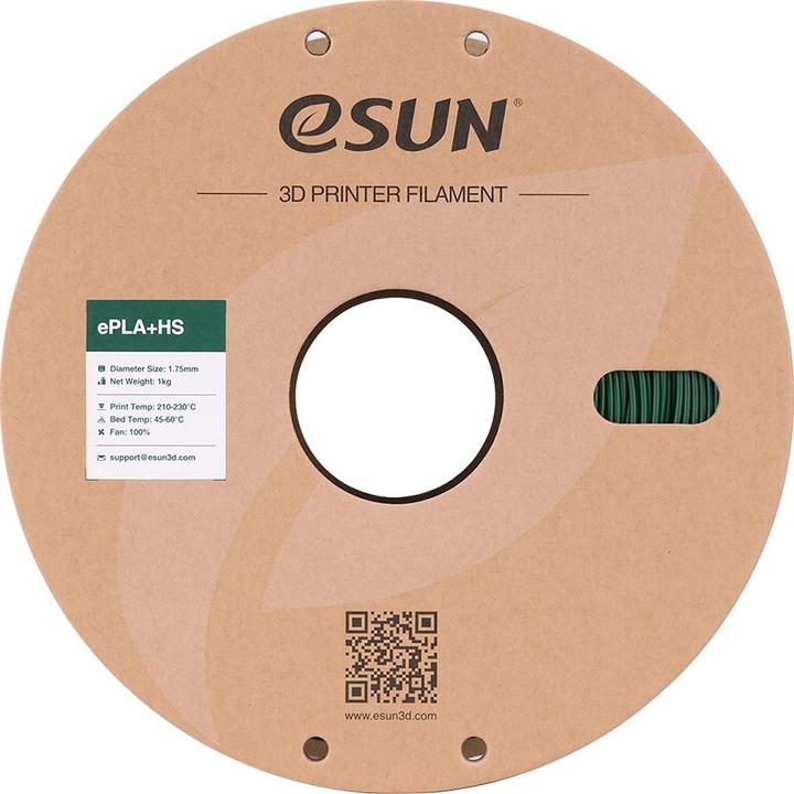 Produktbild eSUN EPLA+HS 1,75mm PINE GREEN 1kg (PLA+, 1.75 mm, 1000 g, Grün)