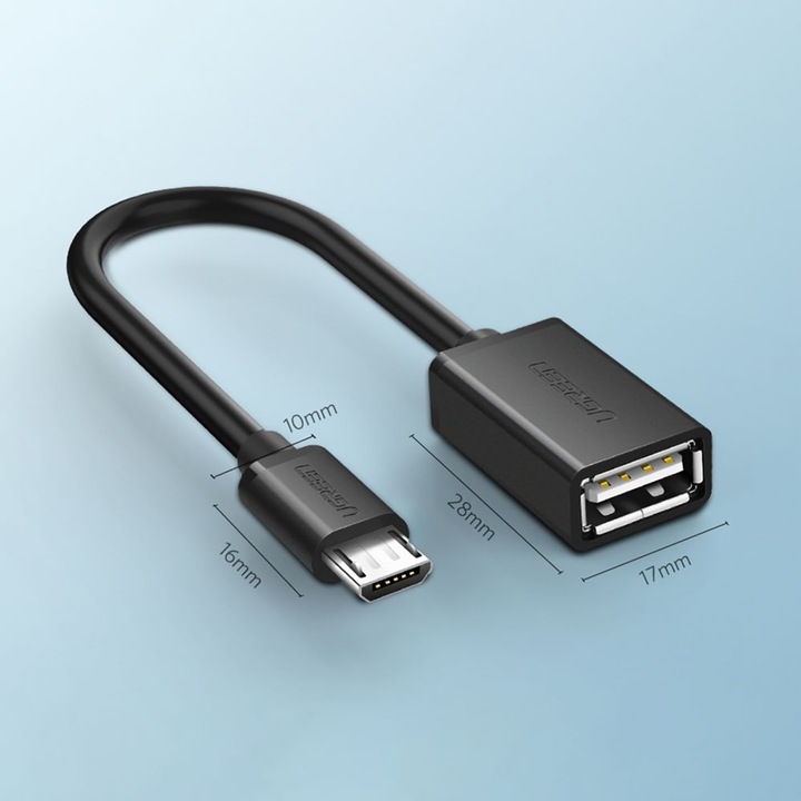 Productafbeelding Ugreen Micro USB 2.0 OTG-adapterkabel (0.10 m, USB 2.0)