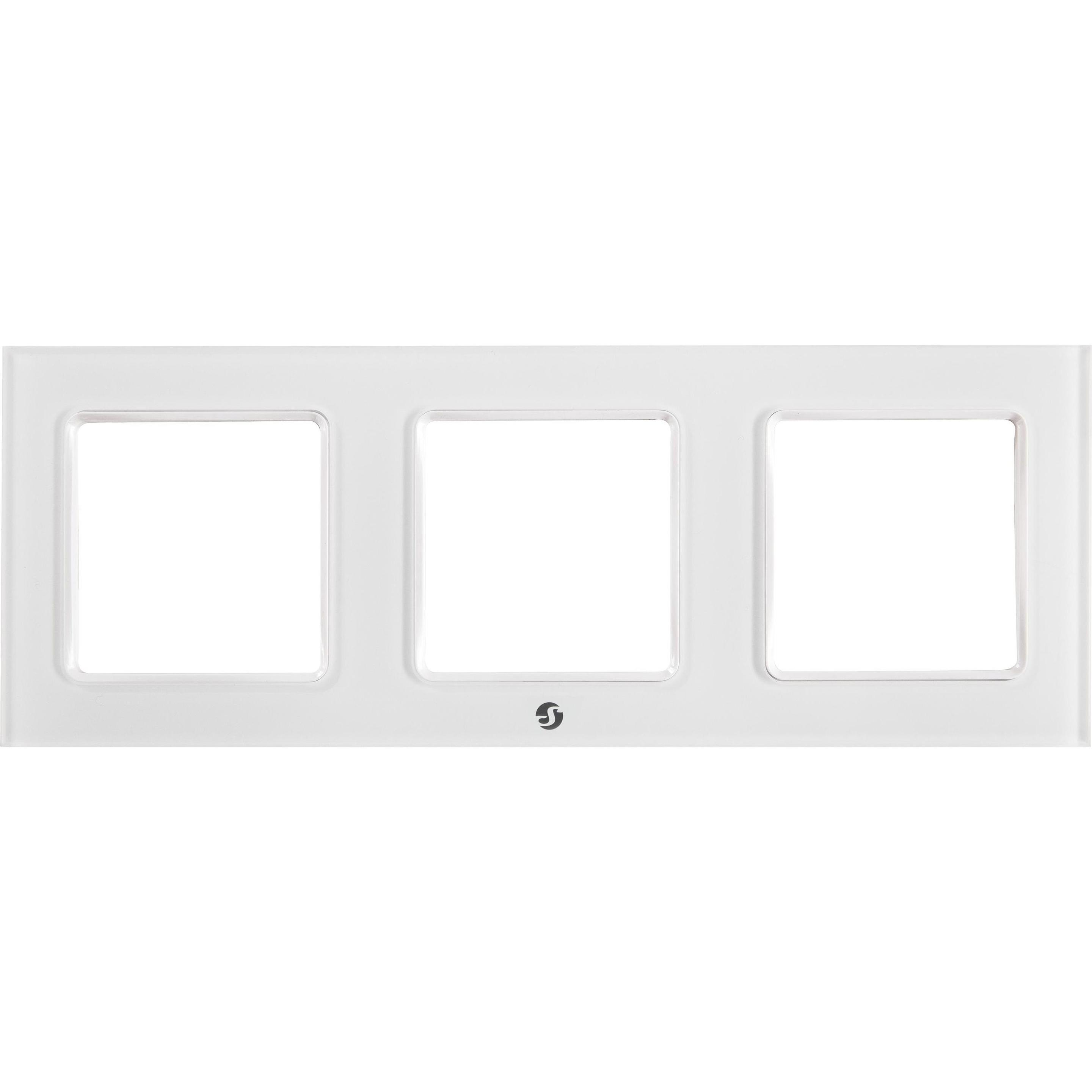 Thumbnail - Shelly, Zubehör Schalterprogramm, Home Accessories "Wall Frame 3" Wandtaster Rahmen 3-fach Weiss