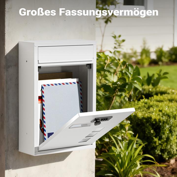 Actual product image Wiltec Wall Mailbox Code Lock Letterbox Postbox Pillar Letter Mail Post Box