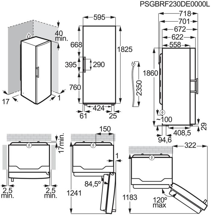 Actual product image Electrolux LRS3DE39U Single-door Refrigerator Capacity 395 Litres (395 l)