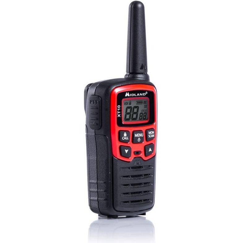 Thumbnail - Midland Xt10 (4 km), Walkie-Talkie, Rot, Schwarz