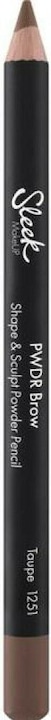 Sleek MakeUP PWDER BROW shape & sculpt pencil #Taupe (Taupe)