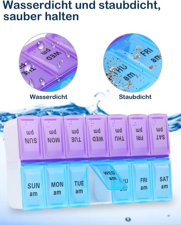 Actual product image Cbx Tablet box 7 days - morning and evening
