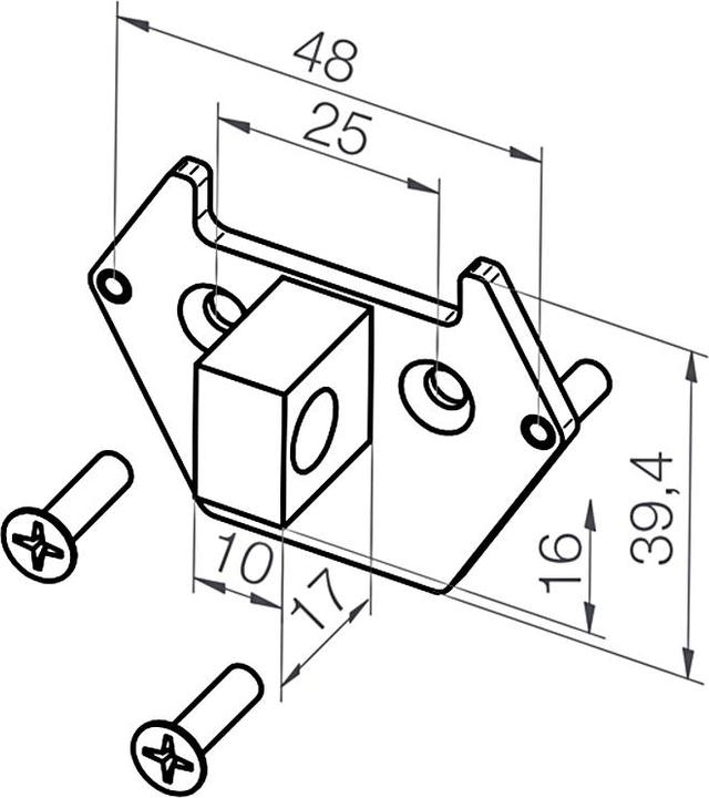Elero Revoline Adapterplatte 10x16 lang