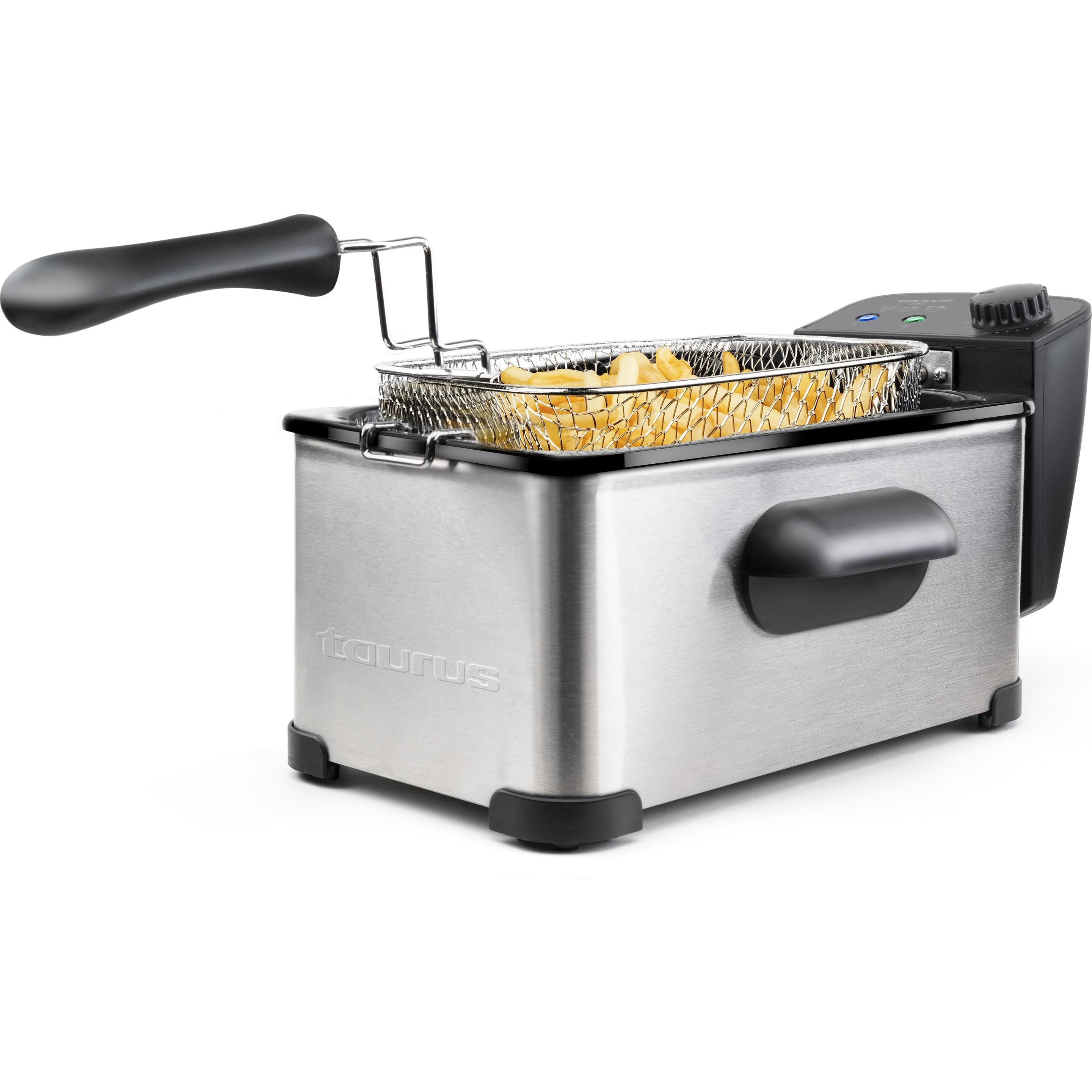 Taurus 3L Fritteuse, Fritteuse, Schwarz, Silber