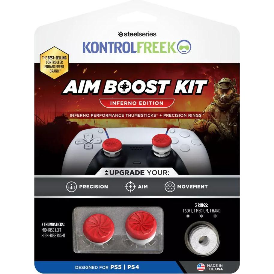 Thumbnail - SteelSeries Inferno REDWHT AimBoost - PS5 (PS5), Gaming Controller Zubehör, Rot