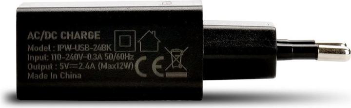 Produktbild Techly USB-A Wandladegerät 5V 2.4A für Smartphone oder Tablet (12 W)