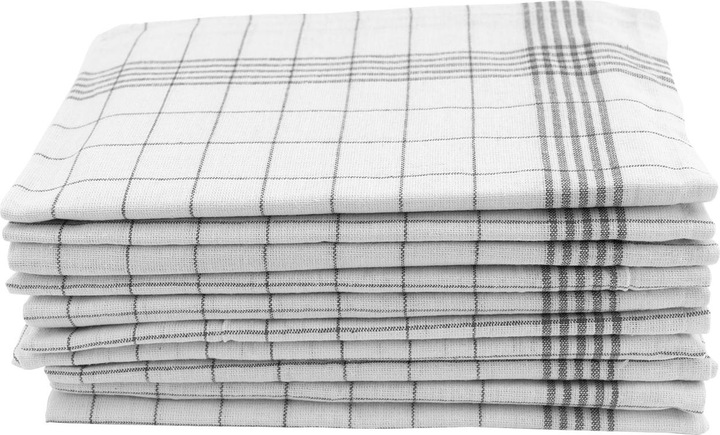Produktbild Casativo Baumwoll-Geschirrtücher, anthrazit-weiss, 70 x 50 cm, 10er Set (70 x 50 cm)