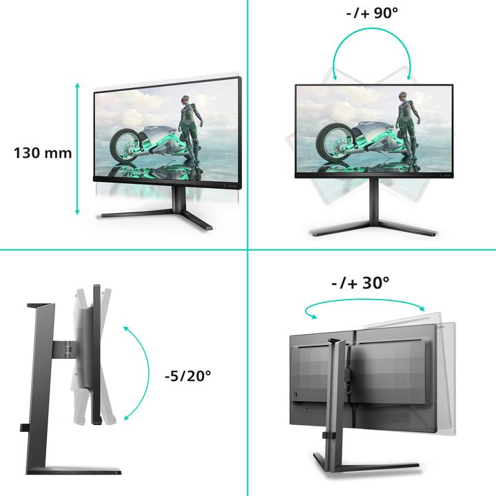 Produktbild Philips MMD 2N3200U/00 Fast IPS Monitor,,, 2x HDMI, DisplayPort (1920 x 1080 Pixel, 24.50")