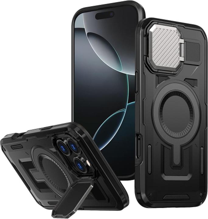 Image du produit Techsuit - CamVault MagSafe - iPhone 16 Pro - Black (Apple iPhone 16 Pro)