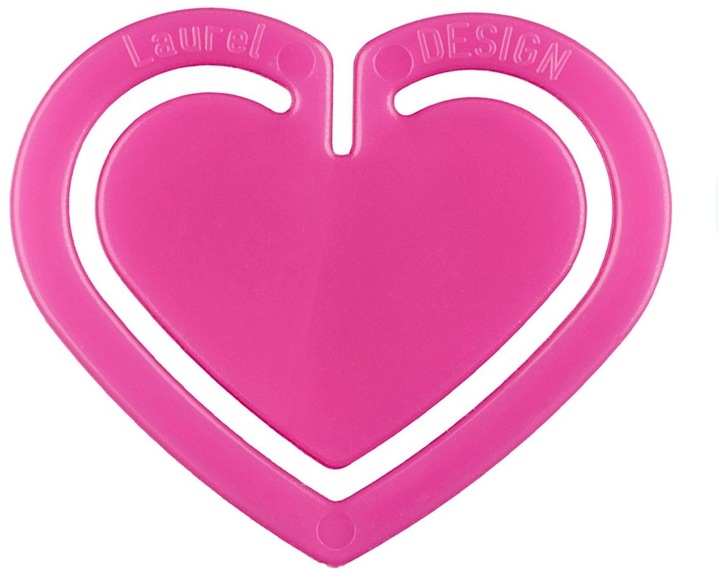 Produktbild Laurel Büroklammern Herzklip 30mm VE=12 Stück pink (1 x)